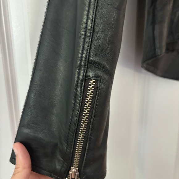 LADIES WOMENS GENUINE BLACK LEATHER CARRIE HOXTON BIKER MOTORCYCLE JACKET 8 - Picture 11 of 14